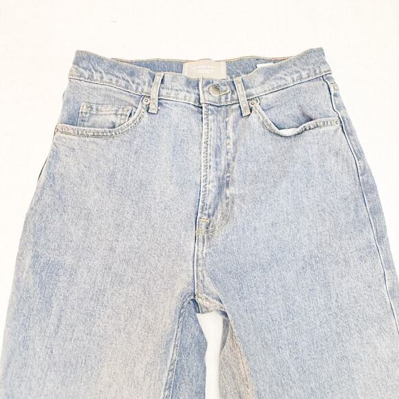 Everlane The Original Cheeky Jean Organic Cotton Light Denim Size 26 Crop - Picture 4 of 10